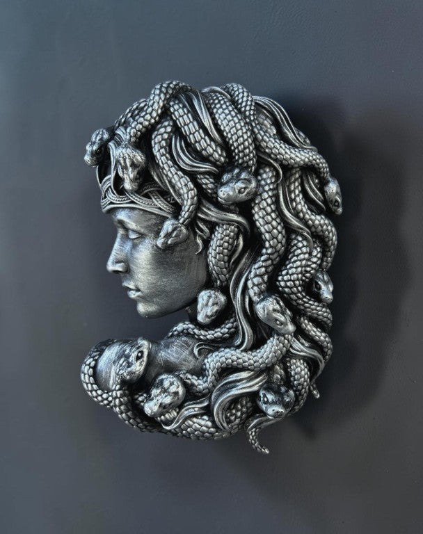 Medusa Wall Sculpture, 25 cm - 10 in