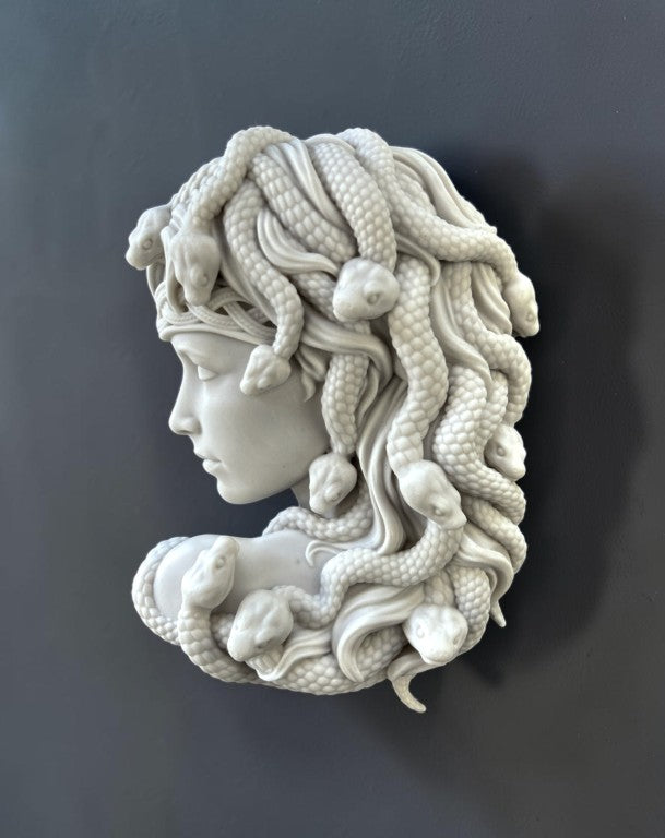 Medusa Wall Sculpture, 25 cm - 10 in
