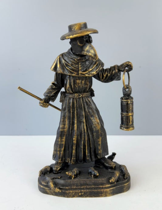 Plague Doctor Bust Statue, 21 cm - 8.3 in