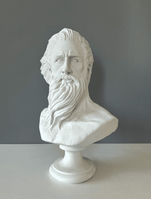 Poseidon Bust Statue, 38 cm - 15 in