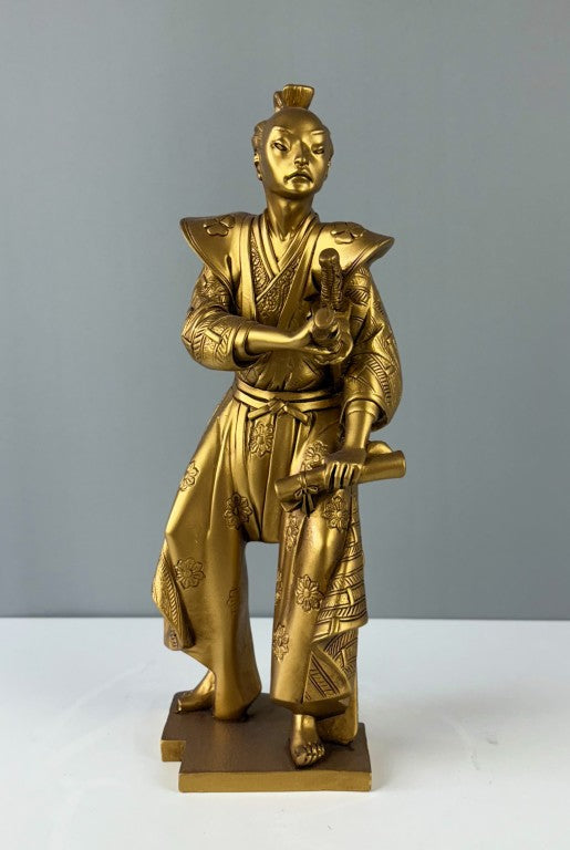 Japanese Samurai Statue, 33cm - 13 in