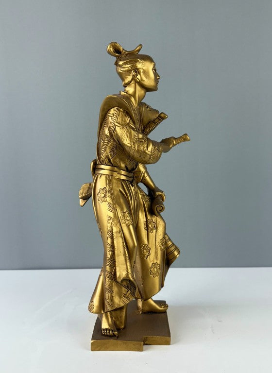 Japanese Samurai Statue, 33cm - 13 in