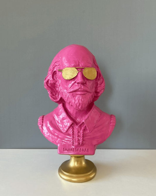Shakespeare Pop Art Bust Statue, 40 cm - 15.8 in