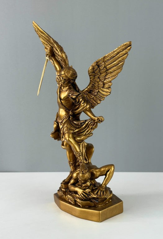 St. Michael Defeating Lucifer Statue, 29cm - 11.4 in