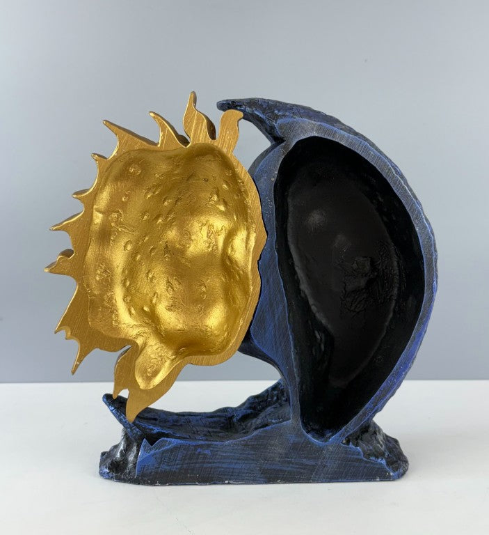 Sun & Moon Romantic Couple Sculpture, 26 cm - 10.2 in