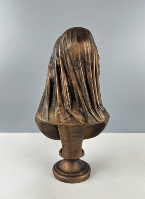 Veiled Lady Bust Statue, 25 cm - 9.8 in