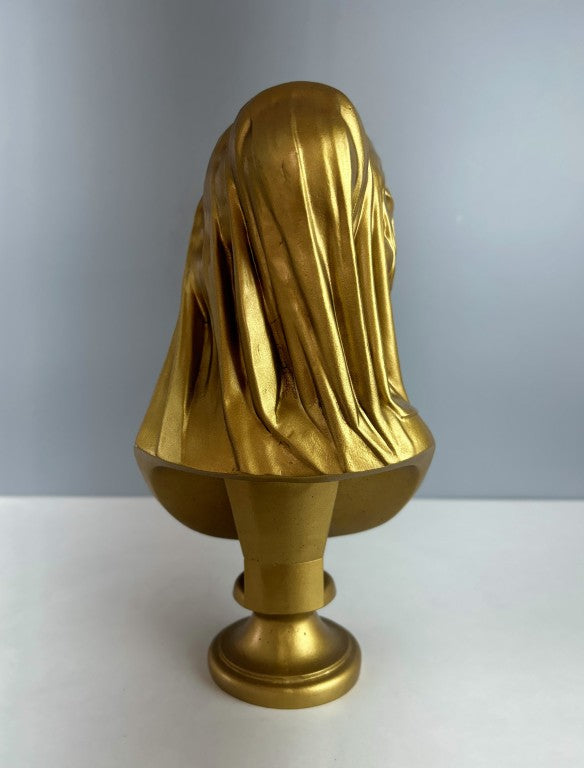 Veiled Lady Bust Statue, 25 cm - 9.8 in