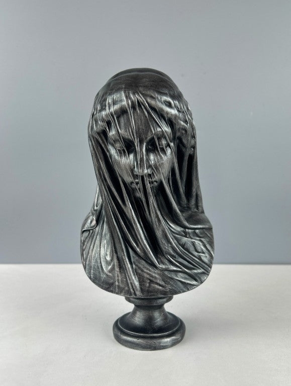 Veiled Lady Bust Statue, 25 cm - 9.8 in