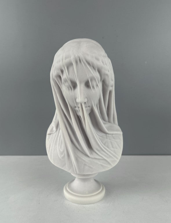 Veiled Lady Bust Statue, 25 cm - 9.8 in