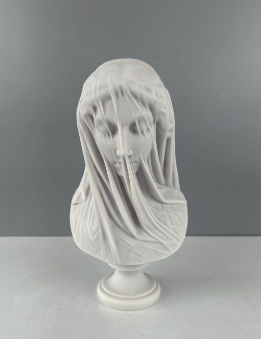 Veiled Lady Bust Statue, 25 cm - 9.8 in