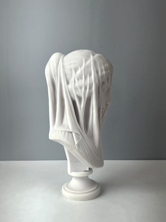 Veiled Lady Bust Statue, 25 cm - 9.8 in