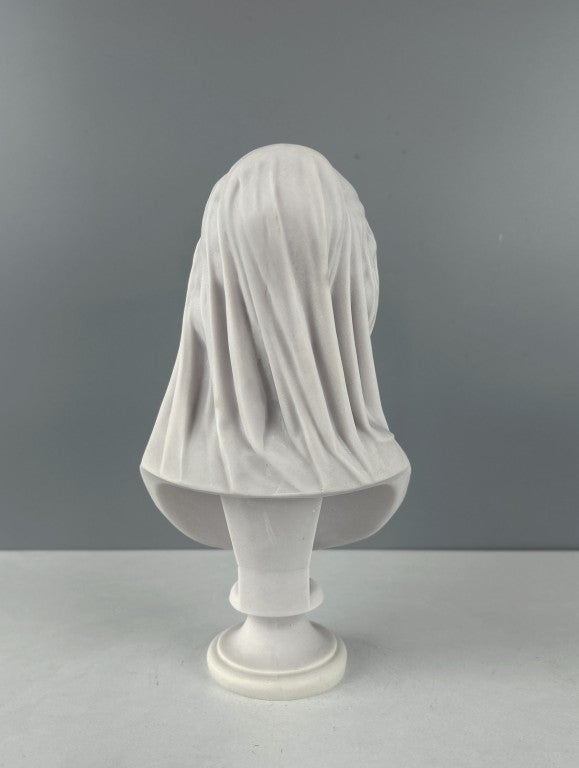 Veiled Lady Bust Statue, 25 cm - 9.8 in