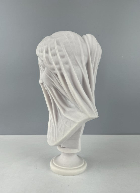Veiled Lady Bust Statue, 25 cm - 9.8 in