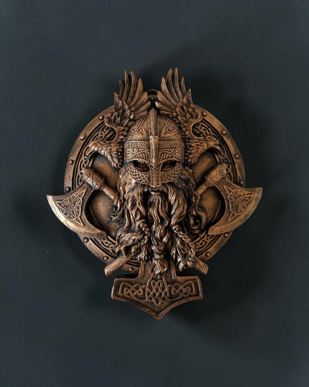 Viking Wall Sculpture, 25 cm - 10 in