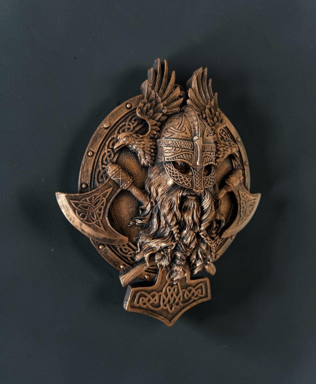 Viking Wall Sculpture, 25 cm - 10 in