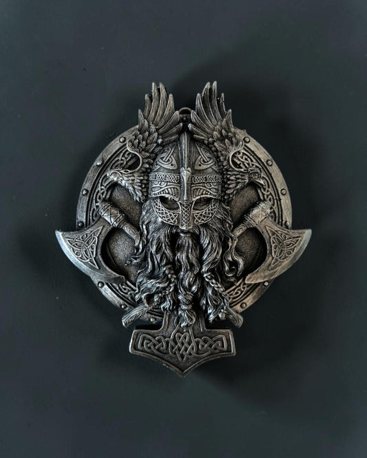 Viking Wall Sculpture, 25 cm - 10 in